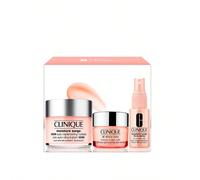 Clinique Moisture Surge Ultra Hydration Travel Exclusive cofanetto regalo: crema quotidiana per la pelle Moisture Surge 100H Auto-Replenishing Hydrator 125 ml + spray per la pelle Moisture Surge Face Spray Thirsty Skin Relief 30 ml + crema per gli occhi All About Eyes 15 ml per Donna