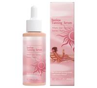 Moisturizing Tanner Liquid, Brown Tanning Drops Radiant Glow, Buildable Fake Tan Face and Body, Summer Beach Bronzing for Sexy Sun-Kissed Skin Without UV Exposure