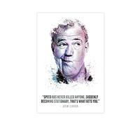 MOIT The Legendary Jeremy Clarkson And His Quote - Poster su tela, decorazione artistica da parete, per soggiorno, camera da letto, decorazione senza cornice, 40 x 60 cm