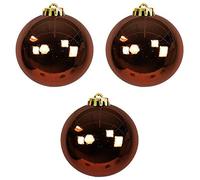 Mojawo - 3 palline per albero di Natale, XXL, Ø 20 cm, colore: Marrone