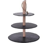 Mojawo Alzata a 3 piani in ardesia Ø 30/25/20/H36 cm