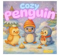 MOJI : Baby Penguin Coloring Book for Kids and Adults: Cute and Cozy Penguin Scenes for Relaxation, Fun, and Creativity: Adorable Baby Penguin ... and Cozy Outfits for Stress Relief,
