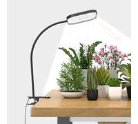 Mojimdo 24W 336 LED Lampada da coltivazione a spettro completo, 5 livelli di luminosità, timer automatico, impermeabile e flessibile per piante da interno, idroponica (adattatore incluso)