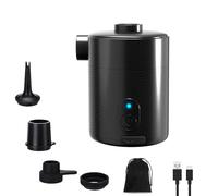 Mojimdo Pompa Elettrica per Materasso Gonfiatore, Pompa Sottovuoto Portatile 2 in 1, Tiny Pump con 4 Ugelli D'aria e Borsa Conservazione per Campeggio,ad Aria, Piscina
