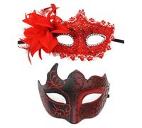 mojingder Maschera Veneziana,Mascherata Cosplay Travestimento Maschere in Sexy da Ballo Nere Occhi Veneziane per Donna Uomo Halloween Carnevale Festa,Maschere Da Carnevale,Modedesign