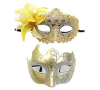 mojingder Maschere Veneziana,Halloween Maschera Mascherata Coppia Pizzo Occhio da Ballo Mascheras Carnevale per Donna Uomo Festa Vesti gli Accessori Halloween,Maschera Di Carnevale,Karnevalsfeier