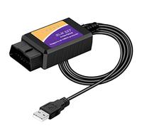 MOJINL OBD2 - Adattatore USB ELM327 V1,5 OBD2, dispositivo diagnostico per auto OBD2, lettore di codice USB, con interruttore MS-CAN/HS-CAN e software per tutti i veicoli di protocollo OBDII