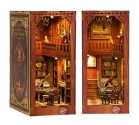 MOJINO The Book Miniature, Modellini Da Costruire Book Nook Artigianato Decorativo per Inserti per Librerie per Adolescenti Adulti Fai Da Te(casa da favola)