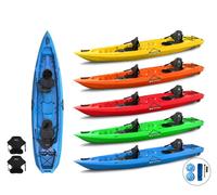 MOJITO BIG MAMA KAYAK, CANOA 2 + 1 Posti, 380 Cm + 2 Gavoni + 2 ruote integrate