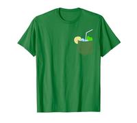 Mojito chest pocket Lemon Mint Mojito Tropical Cocktail Maglietta