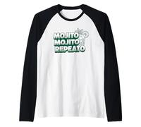 Mojito Repeato Rum Bevitori di Cocktail Mojito Day 11 luglio Maglia con Maniche Raglan