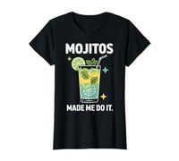 Mojitos Made Me Do It Cocktail Mentine al Lime Maglietta