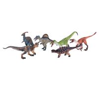 MOJO - 6pc Dinosaur Prehistoric Life Playset Hand-Painted Toy Figure Prehist
