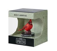 MOJO | American Red Cardinal Garden Bird Enthusiast Collection Series 1, statuette dipinte a mano, oggetti da collezione fauna selvatica, giocattoli, sculture dettagliate con codice QR per fatti