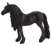 Mojo cavallo frisone - statuina realistica per bambini e collezionisti