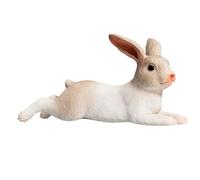 MOJO - Coniglio realistico sdraiato | Figura giocattolo dipinta a mano | Collezione Farmland | Fedele alla vita e altamente dettagliata | Progettato nel Regno Unito