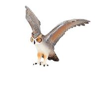 MOJO - Grande gufo cornuto | Figura giocattolo dipinta a mano | Collezione Woodland | Fedele alla vita e altamente dettagliata | Progettato nel Regno Unito