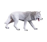 MOJO Wildlife & Woodland Arctic Wolf Toy Figure, 3 Years and Above, Grey (381052
