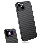 MOJOGEAR Custodia per obiettivo da 17 mm compatibile con i Phone 15 - Custodia per smartphone con supporto per obiettivo - Carbonio - Nero