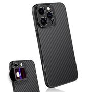 MOJOGEAR Custodia per obiettivo da 17 mm per i Phone 16 Pro - Carbon, con filettatura da 17 mm per smartphone Ulanzi, Black Eye, A pexel & Sandmarc, ultra leggera e resistente