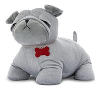 mojoliving Fermaporta a forma di cane "Bruno" | sacco porta con altezza di 20 cm | ideale come fermaporta da pavimento o paraspifferi a forma di animale | pesante per porte e finestre