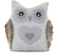 mojoliving Fermaporta a forma di gufo "Leo" | Sacco porta con altezza di 23 cm | Ideale come fermaporta da pavimento e paraspifferi a forma di animale, pesante e stabile per porte e finestre