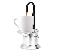 Moka a Tubo Singolo 1 Tazza, 50 Ml Infusione Rapida in 90 Secondi Con Beccuccio in Lega Di Alluminio Piano Cottura Caffettiera Italiana per Campeggio all'Aperto