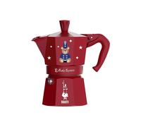 Bialetti Moka Express Natale 2025, Caffettiera Rossa 1 Tazza, Edizione Speciale Joyful Memories, 60ml in Alluminio
