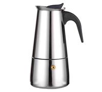 Moka Caffettiera Caffettiera con Manico Ergonomico e Design Elegante per Uso Dom