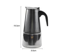 Moka Caffettiera Caffettiera con Manico Ergonomico e Design Elegante per Uso Dom