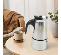 Moka Caffettiera Caffettiera con Manico Ergonomico e Design Elegante per Uso Dom