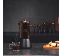 Cecotec Caffettiera Moking 200. Acciaio Inossidabile, 100 ml, per 2 tazze di caffè, Adatto Per Cucine a Gas, Elettriche o in Vetroceramica, Impugnatura Ergonomica