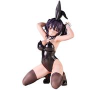 Moka-chan Anime Bunny Figura originale Painting Figura Cartoon Personaggio inginocchiato Pose Modello PVC Statua Collectible Desktop Decorazione per gli appassionati di Bunny, 17 cm