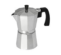 JATA Hogar Caffettiera, Alluminio, Argento, 16.3 X 11.5 X 20.5 cm