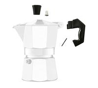 Moka - Maniglia di ricambio per macchina da caffè, 1/2/3/6/9 tazze (1 tazza) nero