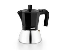 Caffettiera italiana Monix Induction Inox da 6 tazze, 0,37 l, base in acciaio inox e alluminio bi-clad