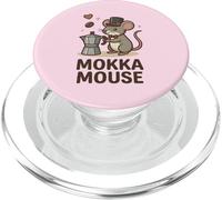 Moka Mouse - Simpatico design divertente per amanti del caffè PopSockets PopGrip per MagSafe