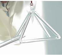 Mokaba Merkaba - Piramide in cristallo di quarzo trasparente, 15-30,5 cm, per terapia del suono, meditazione, yoga, chakra, meditazione, guarigione, preghiera e riduzione dello stress (17,8 cm)