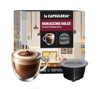 MOKACCINO (96 Capsule) compatibili con Nescafé Dolce Gusto, 6 Box da 16 Capsule, mix di cacao, caffè e latte per una pausa irresistibile, senza glutine (La Capsuleria)