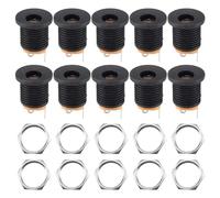 Mokamika 10 pezzi di saldatura a 3 , 2,1 mm x 5,5 mm, presa DC Power Jack
