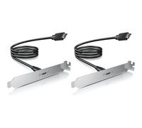 Mokamika 2 adattatori da 20 Gbps USB 3.2 Gen 2 x 2 USB-C per pannello frontale con cavo di prolunga dell'intestazione della scheda madre, da USB C a 20 pin USB