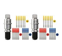 Mokamika 2 lame di supporto base con 36 lame di taglio (30/45/60 gradi) per Silhouette Cameo 1 2 3 / Ritratto/Curio/Graphtec 6000 / Ce 5000-60 Plotte