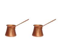 Mokamika 2 X Caffè Manico In Legno Turco Caffettiera Turco 320 Ml Caffè Turco Rame Caffettiera per Turco Cezve Cafeteria