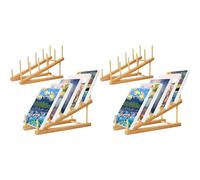 Mokamika 4 piccoli supporti per lavori d'arte, supporto per opere d'arte, scaffale a 5 strati, supporto per , per dipingere