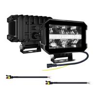 Mokassy 2 Pezzi 100 W Fari di Lavoro senza Bordo LED Pod Luci LED di Guida Fendinebbia Fari di Lavoro LED per Tutto-Terra ATV UTV Camion