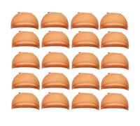 Mokassy HD Cuffia per parrucca, berretto in nylon, sottile, multifunzionale, marrone, 20 pezzi