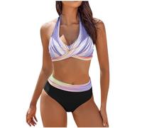 MOKBAY Bikini Donna Mare Sostegno Vita Alta Costume Monospalla Taglie Forti I Miei Ordini Fatti di Recente Balconcino Fucsia Due Pezzi Costume Due Pezzi Costumi Donna Contenitivi XXL