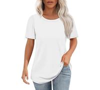 MOKBAY Camicette Donna Estive Manica Corta Primavera Personalizzata Nero Blusa da Maglietta T Shirt Cotone Scollo a V Offerte AA Tempo Lampo Oggi Magliette Eleganti Donna 3XL