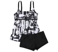 MOKBAY Costume Mare Donna Assorbente SGAMBATO Bagno Due Pezzi Tankini Costumi Assorbenti per Ciclo Mare Sconti 90 per Cento Modellante Bianco Costume Donna Due Pezzi M