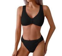 MOKBAY Costumi Ciclo Mestruale Contenitivo Costume Piscina Donna Due Pezzi Abbronzante Balconcino Taglie Forti Costume Donna a Fascia Due Pezzi Snellente Sconti 90 per Cento Bikini Vita Alta XL